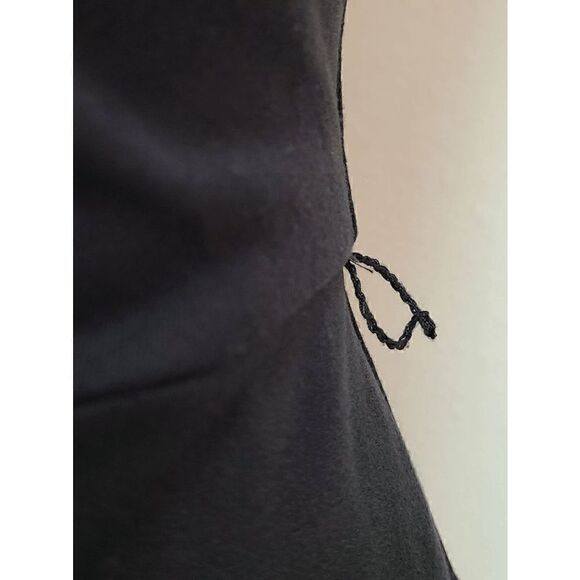 🖤 WHITE HOUSE BLACK MARKET Black Sleeveless Peplum Flippy Hem Sheath Dress - Picture 5 of 16